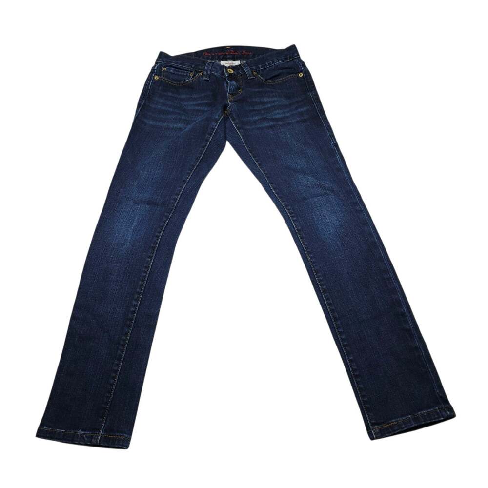 Levis 521 Ultra Low Skinny Jeans Womens Blue Stretch Pants Casual Size 4S / W27